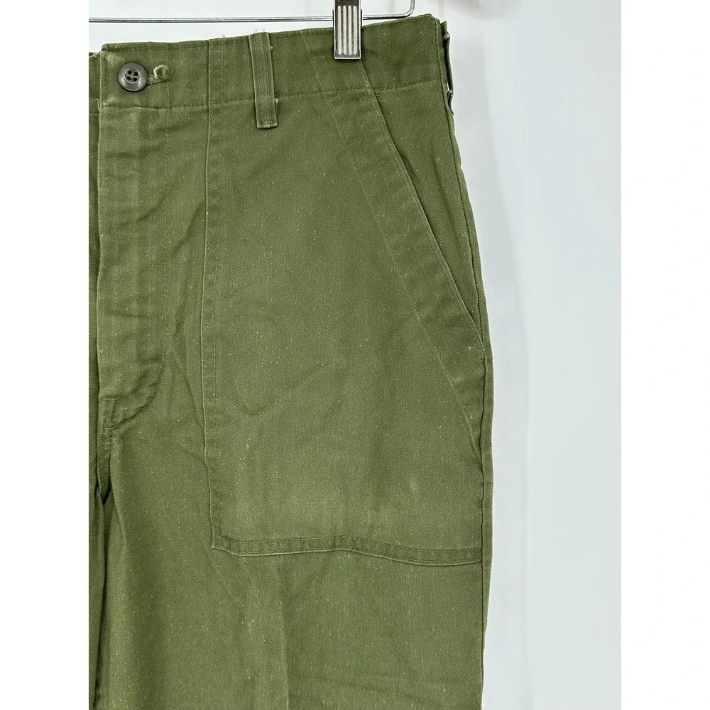Vintage US Army OG-507 Utility Fatigue Pants Olive Drab Green Haywood Co
